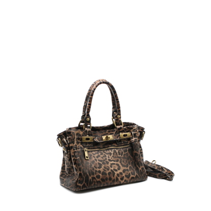 BAG LEATHER LEOPARD SMALL
