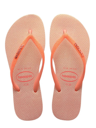 HAVAIANAS SLIM GLITTER IRIDESCENT PEACH