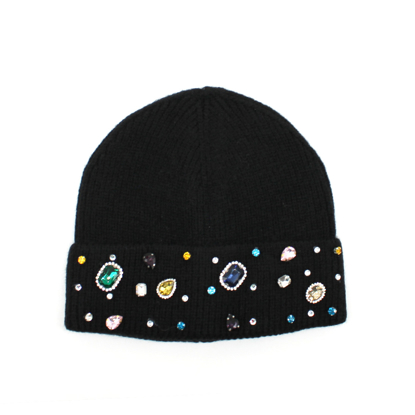 BEANIE DIAMONDS BLACK