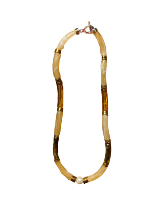 NECKLACE TUBE CAMEL NATACHA