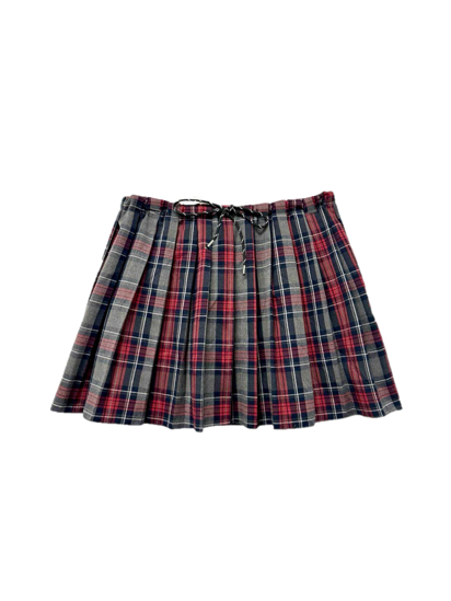 SKIRT SENES CARREAUX BORDEAUX