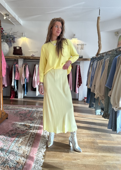 SKIRT SILK YELLOW NATACHA