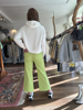 PANTALON VELVET LIME GREEN