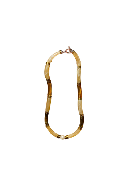 NECKLACE TUBE CAMEL NATACHA