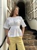 TOP COTTON RIBBON WHITE