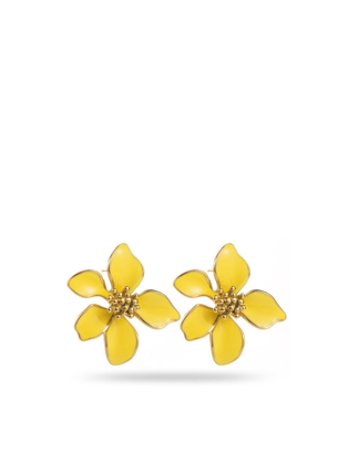  EARRING YELLOW FLOWER