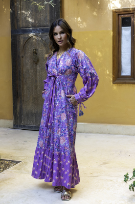 DRESS BELLA COTTON PURPLE