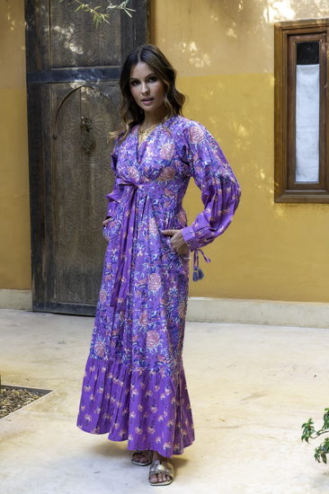 DRESS BELLA COTTON PURPLE