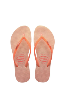 HAVAIANAS SLIM GLITTER IRIDESCENT PEACH
