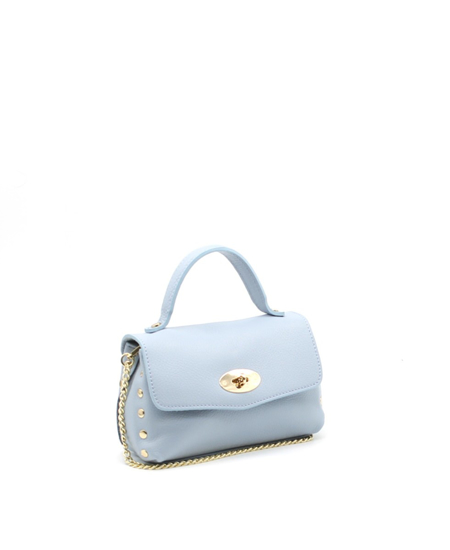BAG LEATHER BABY BLUE