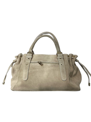 SUEDE LEATHER BAG BEIGE