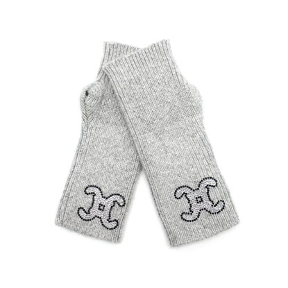 FINGERLESS GLOVES GREY
