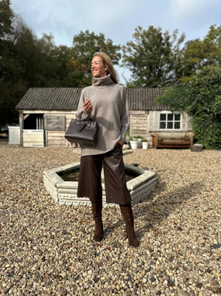 SWEATER COL NATACHA TAUPE