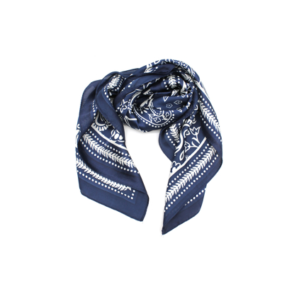 SCARF PRINTED BLUE
