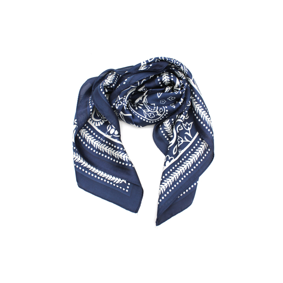 SCARF PRINTED BLUE