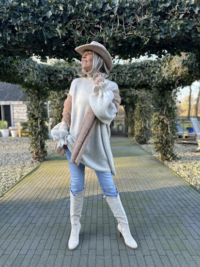 RUFFLE SWEATER TUNIQUE